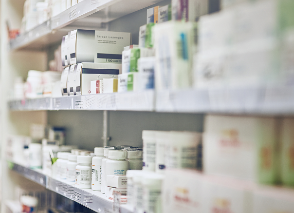 Pharmacy shelf
